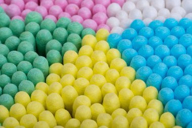 Pamuk tomurcuklarının yakın plan arkaplanı