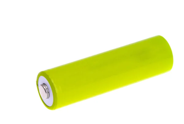 Uppladdningsbart Batteri Isolerad Vit Bakgrund — Stockfoto