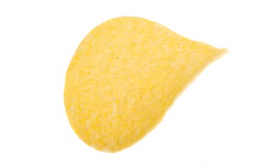 Patates cipsi beyaz arkaplanda izole