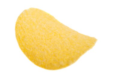 Patates cipsi beyaz arkaplanda izole