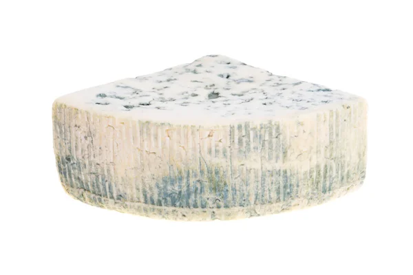 Mavi Peynir Beyaz Arkaplanda Izole Edilmiş — Stok fotoğraf