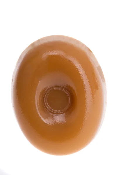 Caramel Lait Isolé Sur Fond Blanc — Photo