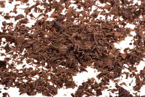 Choklad Chips Isolerad Vit Bakgrund — Stockfoto