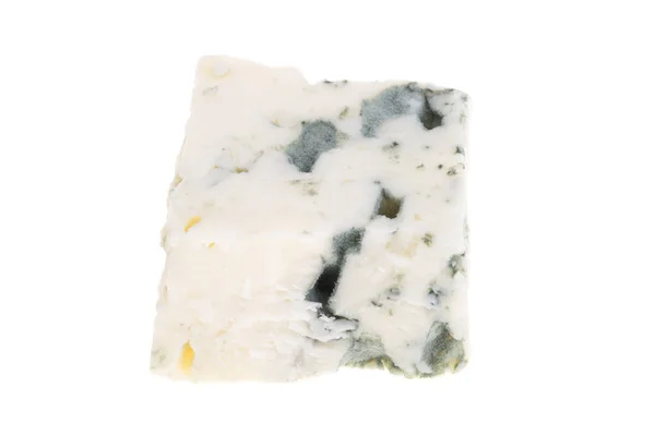 Formaggio Blu Isolato Sfondo Bianco — Foto Stock