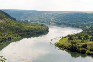 river Dniester on the border of Moldova with Ukraine 