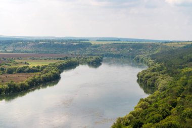 river Dniester on the border of Moldova with Ukraine 