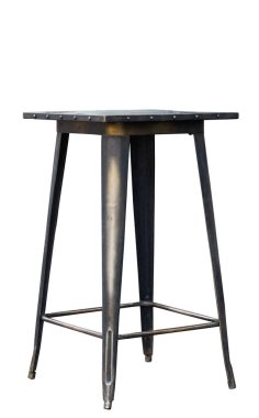 metal high table isolated on white background