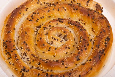 balkan pie isolated on white background