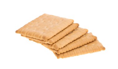 rectangular cookies isolated on white background