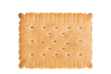 rectangular cookies isolated on white background