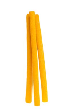 tomato grissini isolated on white background