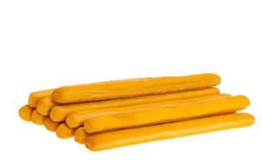 tomato grissini isolated on white background