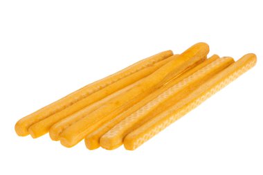 tomato grissini isolated on white background