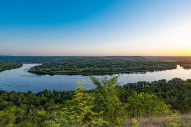 the Dniester River on the Moldovan-Ukrainian border