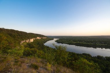 the Dniester River on the Moldovan-Ukrainian border