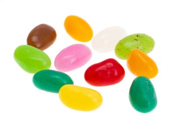 Jöleli şeker beyaz arkaplanda izole