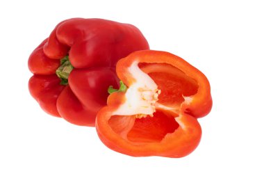 dolma biber beyaz arkaplanda izole edildi