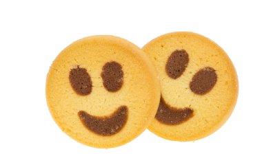 cookies smiley isolated on white background
