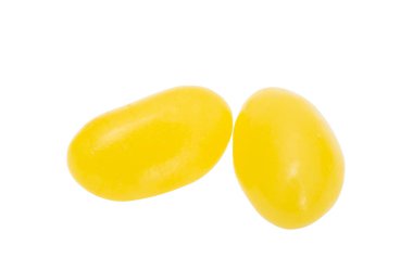 Jöleli şeker beyaz arkaplanda izole