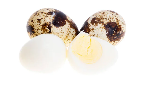 白い背景に隔離されたウズラの卵 — ストック写真