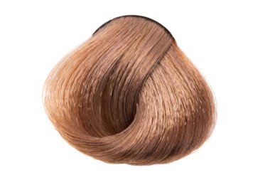 Beyaz arkaplanda izole saç kıvrımı