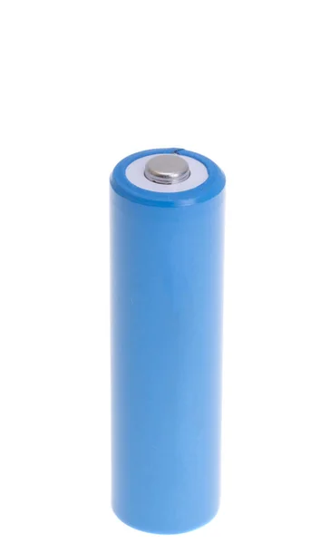 Farbige Batterien Isoliert Auf Weißem Hintergrund — Stockfoto
