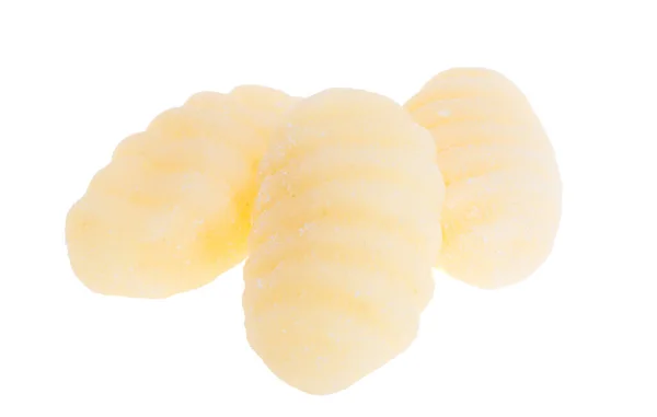 Πατάτα Gnocchi Απομονωμένη Λευκό Φόντο — Φωτογραφία Αρχείου