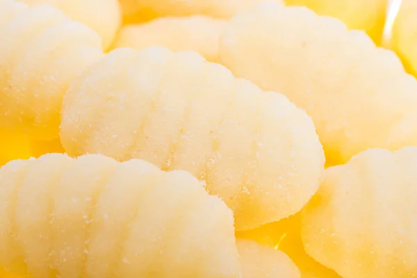 Gnocchi Pomme Terre Isolé Sur Fond Blanc — Photo