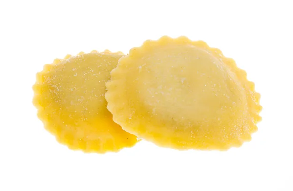 Ravioli Isolado Fundo Branco — Fotografia de Stock