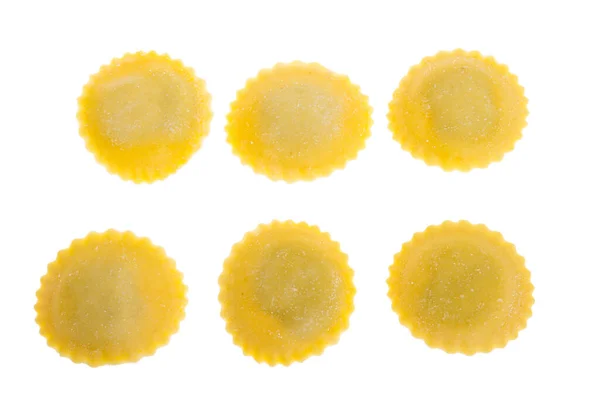 Ravioli Isolati Fondo Bianco — Foto Stock