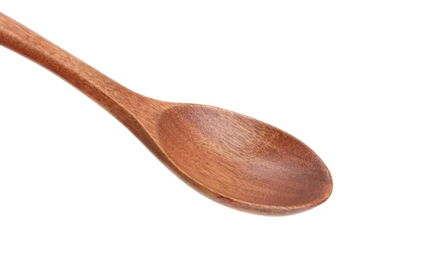 Wooden Spoon Isolated White Background — Stock Photo, Image