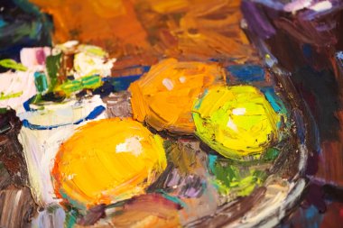 Renkli boya darbelerinin arkaplanı