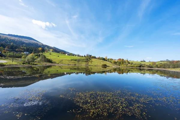 Autumn Landscape Carpathians Sunny Day — Stock Photo, Image