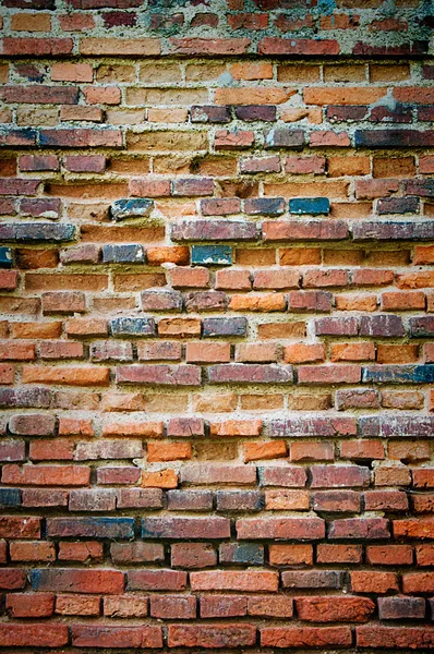 Vintage grungy red brick wall Stock Photo