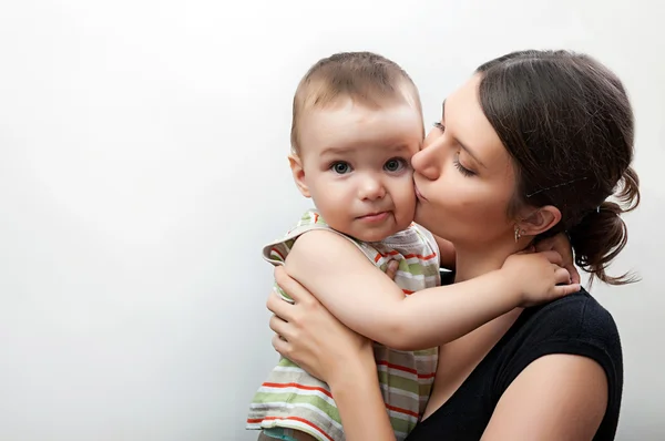 Retrato mãe e bebê — Fotografia de Stock