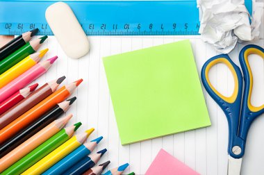 Kırtasiye okul ve ofis araçları seti