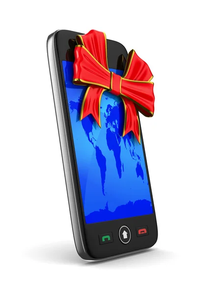 Phone on white background. Isolated 3D image — Stock Photo, Image
