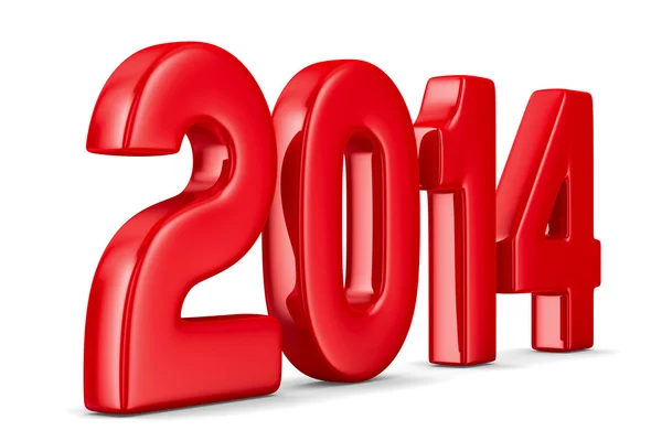 2014 año nuevo. Imagen 3D aislada —  Fotos de Stock