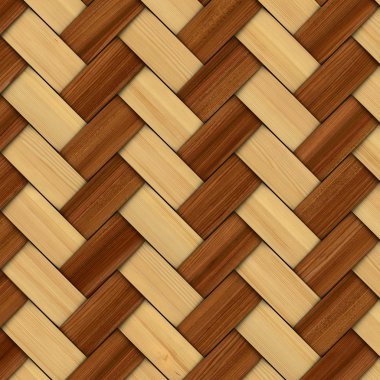 Dekoratif ahşap dokulu sepet dokuma soyut. 3D görüntü