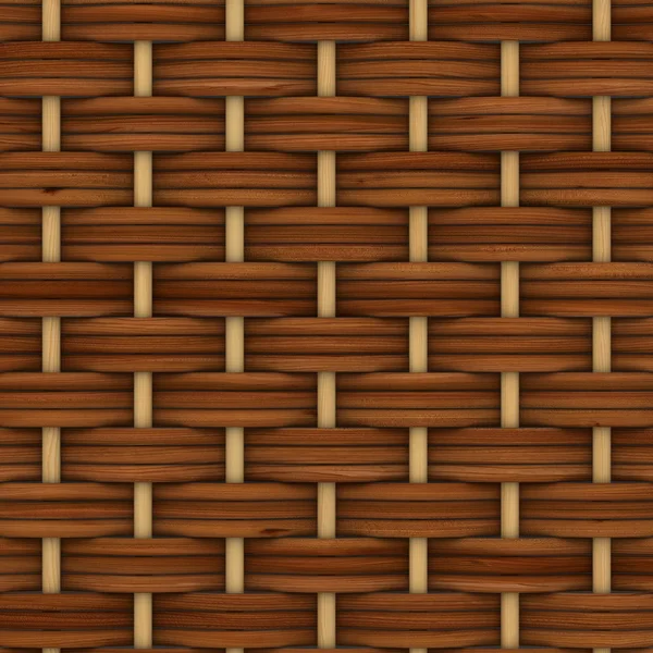 Abstract decoratieve houten geweven mand weven. 3D-beeld — Stockfoto