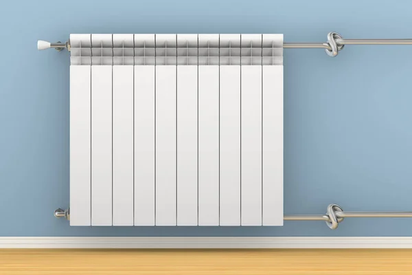 Gesloten Verwarming Radiator Muur Illustratie — Stockfoto