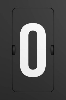 Siyah skor tabelasını çevir. 3B illüstrasyon