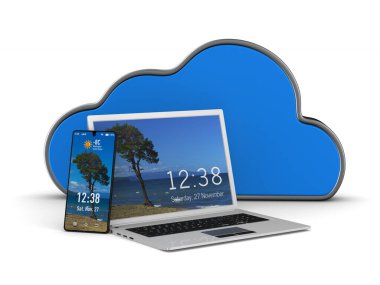 Beyaz arka planda küresel iletişim. İzole edilmiş üç boyutlu illüstrasyon