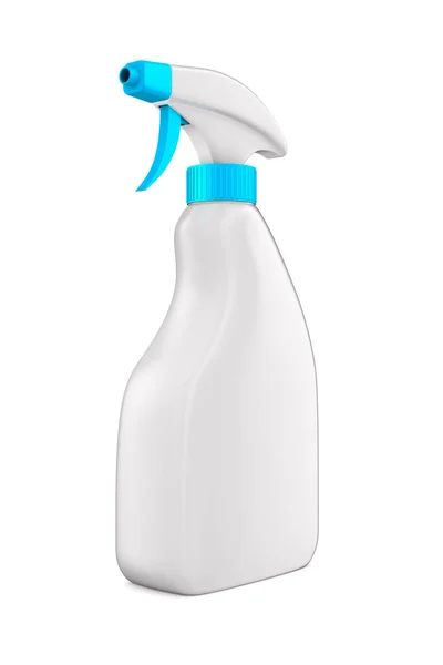 Spray Disinfettante Fondo Bianco Illustrazione Isolata — Foto Stock