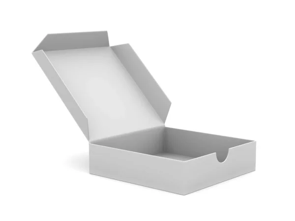 Open Box White Background Isolated Illustration — Stock Photo, Image