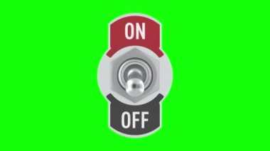 yeşil arkaplanda düğmeyi aç. İzole edilmiş 3B görüntüleyici