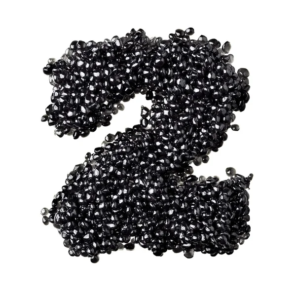 Black caviar numbers — Stock Image Black caviar numbers Stock Photo