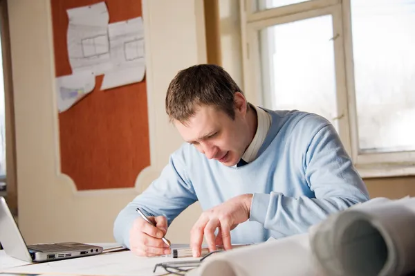 Ingenieur in werk. — Stockfoto