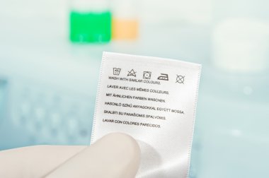 Çamaşırhane bakım sembolleri.