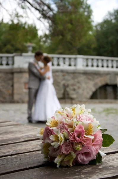 Hochzeit Blumenstrauß — Stockfoto